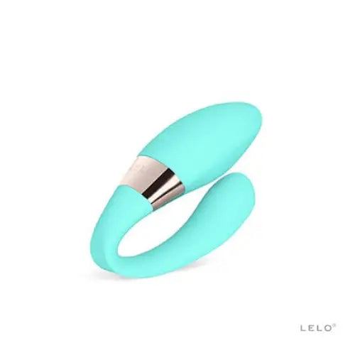 Teal LELO TIANI HARMONY Rechargeable U-shaped Couples Massager with Metallic Accent