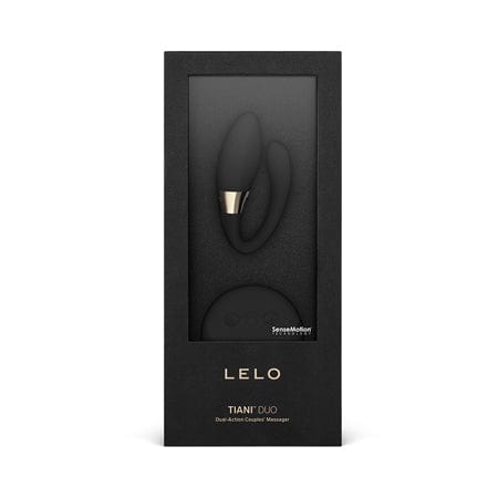 LELO Wearable Vibrator Black LELO TIANI DUO Rechargeable Dual Stimulation Couples Vibrator With Remote Black at the Haus of Shag