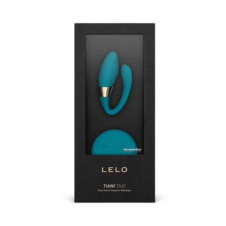 LELO Wearable Vibrator Blue LELO TIANI DUO Rechargeable Dual Stimulation Couples Vibrator With Remote Ocean Blue at the Haus of Shag