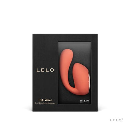 LELO Wearable Vibrator Pink LELO IDA WAVE Rechargeable Dual Stimulator Coral Red at the Haus of Shag