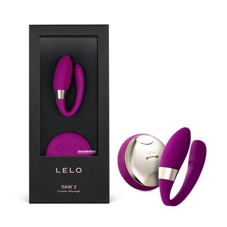 LELO Wearable Vibrator Purple LELO TIANI 2 Rechargeable Dual Stimulation Couples Vibrator With Remote Deep Rose at the Haus of Shag