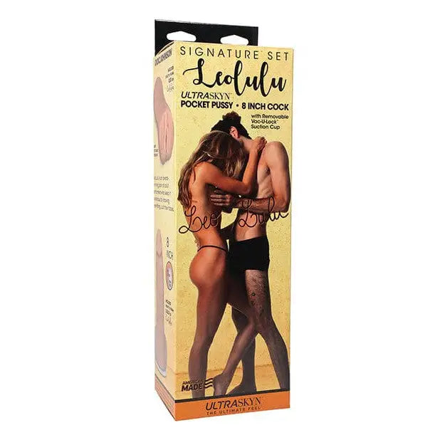 Leolulu Signature Set - Leo ULTRASKYN Pocket Pussy & Lulu 8’ ULTRASKYN Cock with Suction Cup