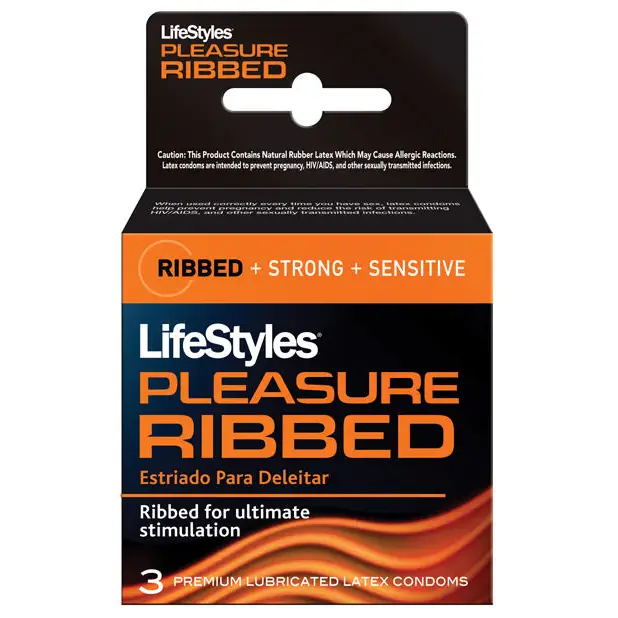 LifeStyles Ultra Ribbed Condoms (3 pack) - Condoms