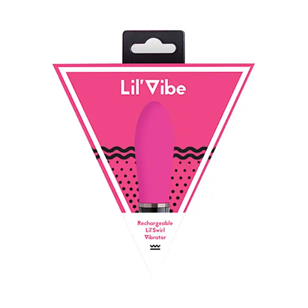 Lil’ Vibe Swirl Rechargeable Vibrator - Pink - Bullet Vibrator