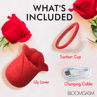 Lily Lover Sucking & Vibrating Clitoral Stimulator - Red - Stimulators