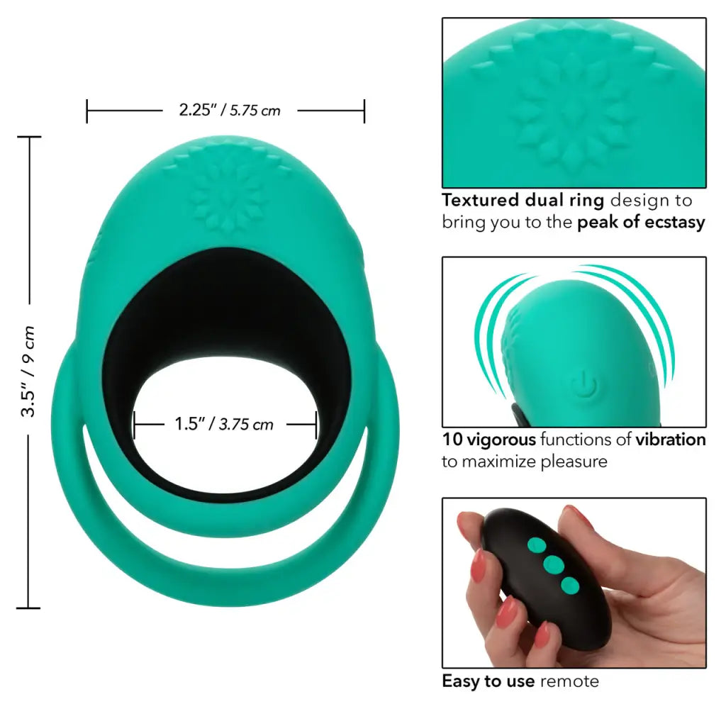 Link Up Remote - Green - Cock Ring