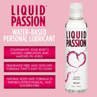 Liquid Passion Natural Lubricant - 8oz - Water Based Lubricant