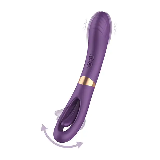 Lisa Flicking G-spot Vibrator - Purple - Fantasy Vibrator