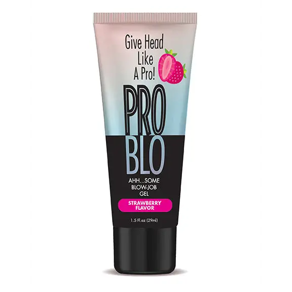 Little Genie Pro Blo Oral Pleasure Gel - 1.5 oz. / Strawberry - Oral Sex Enhancer