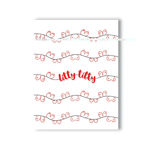 Litty Titty Holiday Greeting Card - Party Supplies