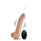 Loadz 8.5 inch vibrating squirting dildo with suction cup base and remote control