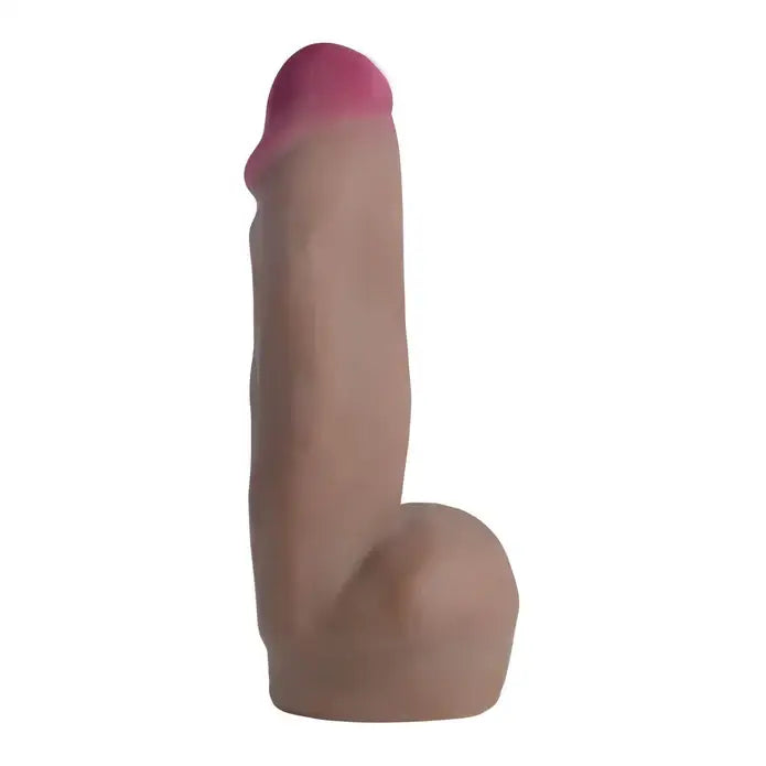 Loadz Dual Density Squirting Dildo with Ball Reservoir - Chocolate / 7’’ - Realistic Dildo