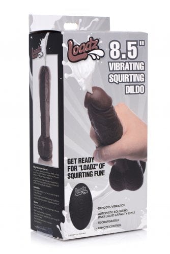 Loadz Realistic Vibrator Loadz 8.5 Inch Vibrating and Squirting Dildo with Remote at the Haus of Shag