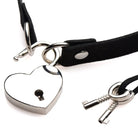 Master Series Collar Lock-it Heart Choker at the Haus of Shag