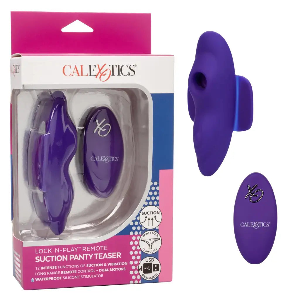 CalExotics Vibrator Lock N Play Remote Suction Panty Teaser at the Haus of Shag