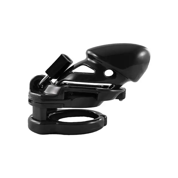 The Vice Standard - black plastic seat for anti-pullout, inescapable chastity