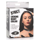 STRICT Collar Locking Heart Collar at the Haus of Shag