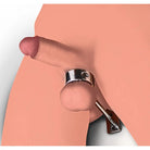 Master Series Cock Ring Locking Mounted Cbt Scrotum Cuff With Bar at the Haus of Shag