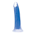 Curve Novelties Dildos Blue Lollicock Glow-in-the-Dark Silicone Dildo 7in Blue at the Haus of Shag