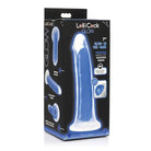 Curve Novelties Dildos Blue Lollicock Glow-in-the-Dark Silicone Dildo 7in Blue at the Haus of Shag