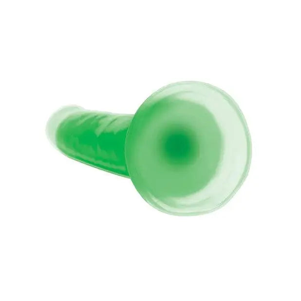 Curve Novelties Dildos Green Lollicock Glow-in-the-Dark Silicone Dildo 7in Green at the Haus of Shag