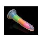 Lollicock Glow-in-the-Dark Silicone Dildo 7in Pink - Realistic Dildo