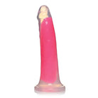 Curve Novelties Dildos Pink Lollicock Glow-in-the-Dark Silicone Dildo 7in Pink at the Haus of Shag