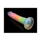 Lollicock Glow-in-the-Dark Silicone Dildo 7in Pink - Realistic Dildo