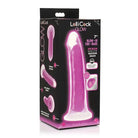 Glow-in-the-dark silicone dildo 7in in packaging, Lollicock Glow-in-the-Dark Silicone Dildo