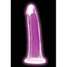 Curve Novelties Dildos Purple Lollicock Glow-in-the-Dark Silicone Dildo 7in Purple at the Haus of Shag