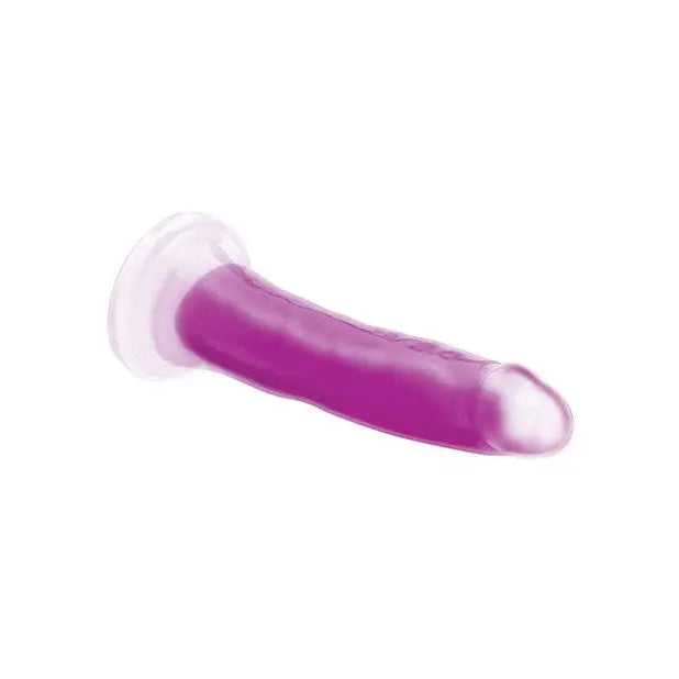 Curve Novelties Dildos Purple Lollicock Glow-in-the-Dark Silicone Dildo 7in Purple at the Haus of Shag