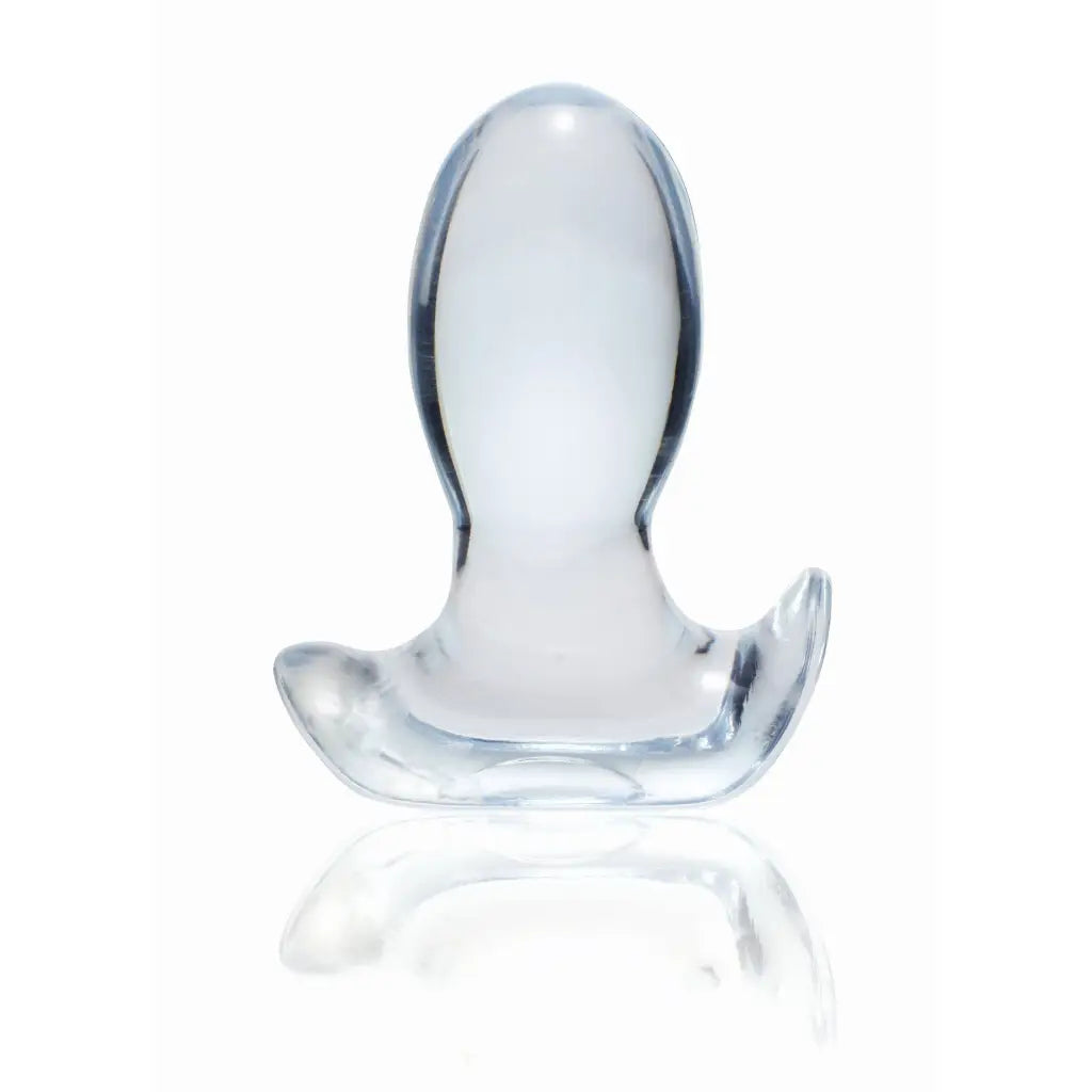 Glass figure of man with mustache as a feature in Look Into Me See-through Butt Plug