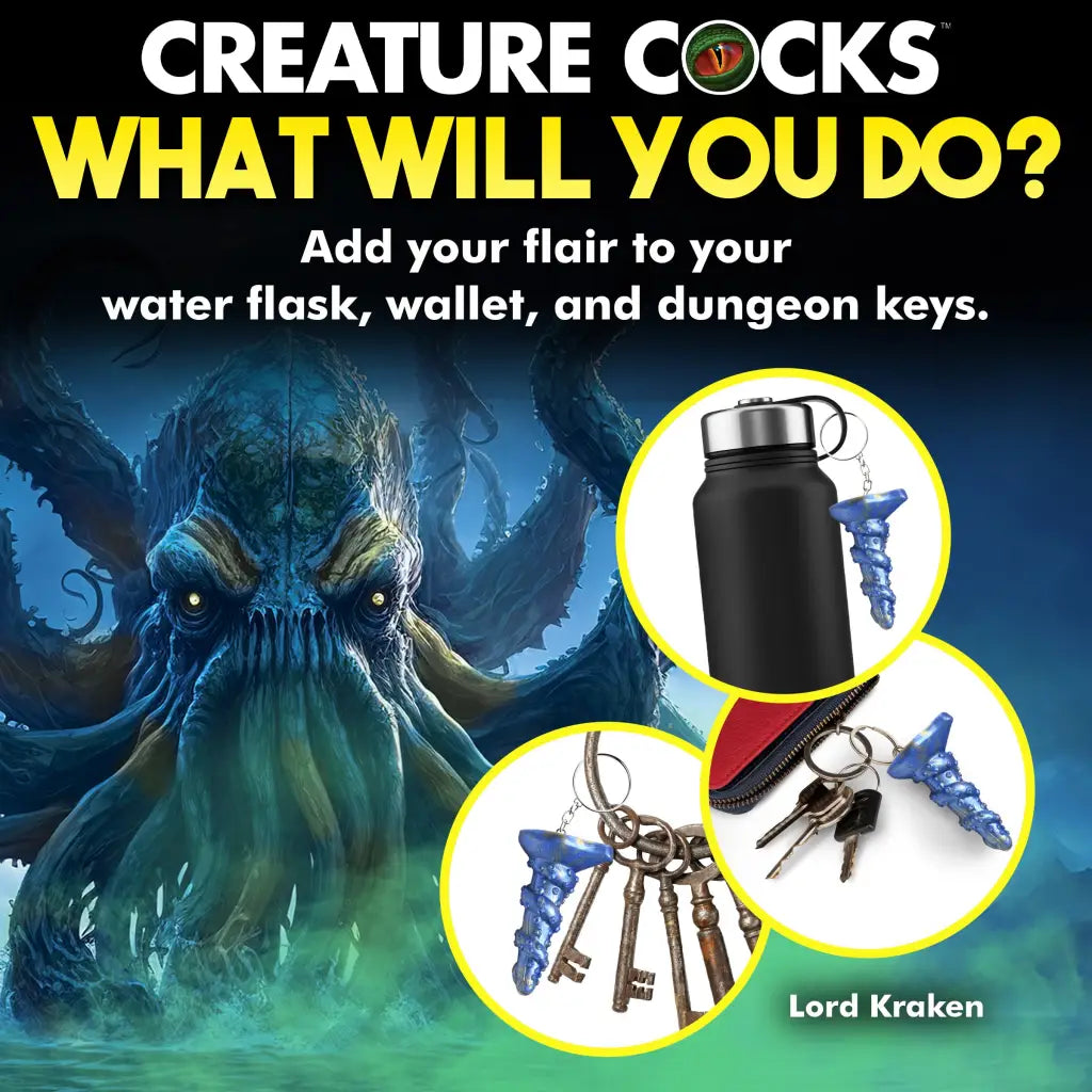 Lord Kraken Mini Dildo Key Chain - Misc