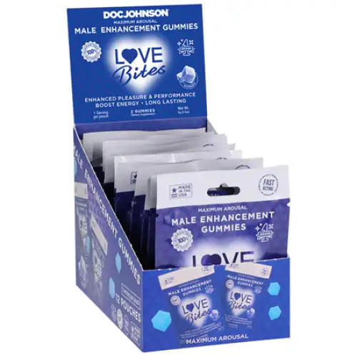 Love Bites Male Enhancement Gummies 2-Pack 12-Piece Display - Enhancers and Stimulants