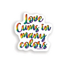 Love Cums Naughty Sticker - Pack Of 3 - Stickers