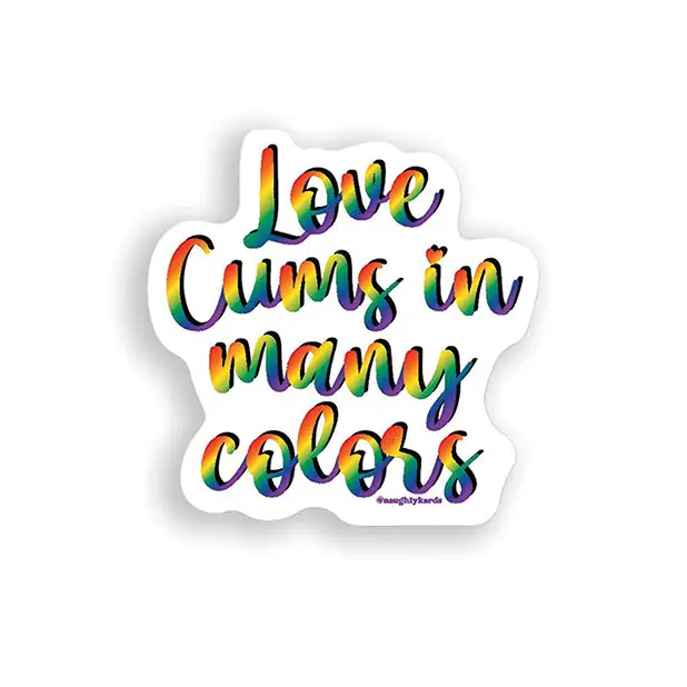 Love Cums Naughty Sticker - Pack Of 3 - Stickers