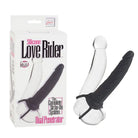 CalExotics Sextoys for Couples Black Love Riders Dual Penetrator Silicone at the Haus of Shag