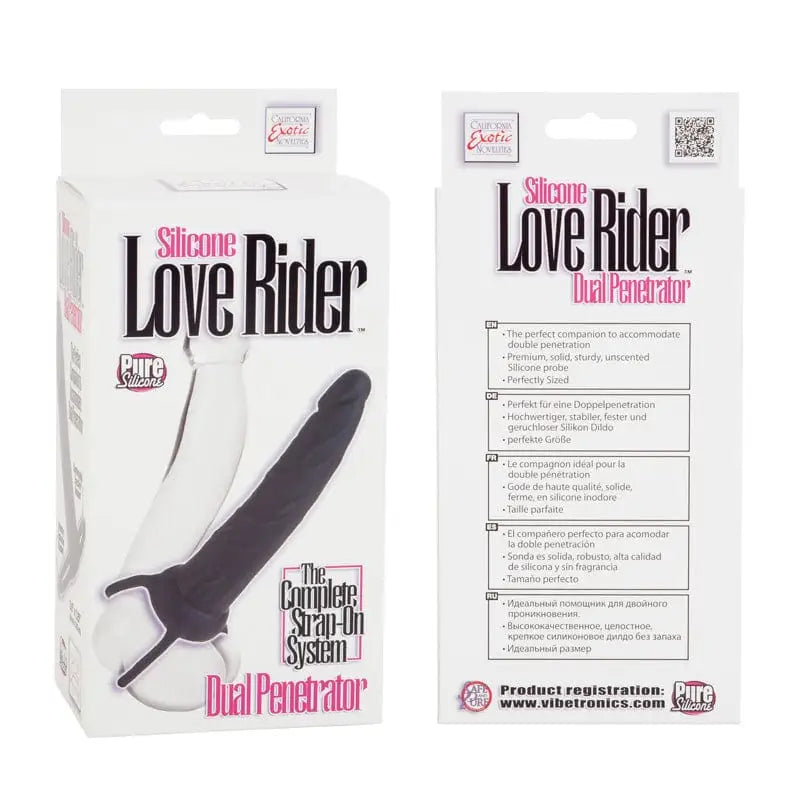 CalExotics Sextoys for Couples Love Riders Dual Penetrator Silicone at the Haus of Shag