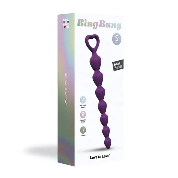 Love to Love Bing Bang Silicone Anal Beads - Small / Red - Anal Beads