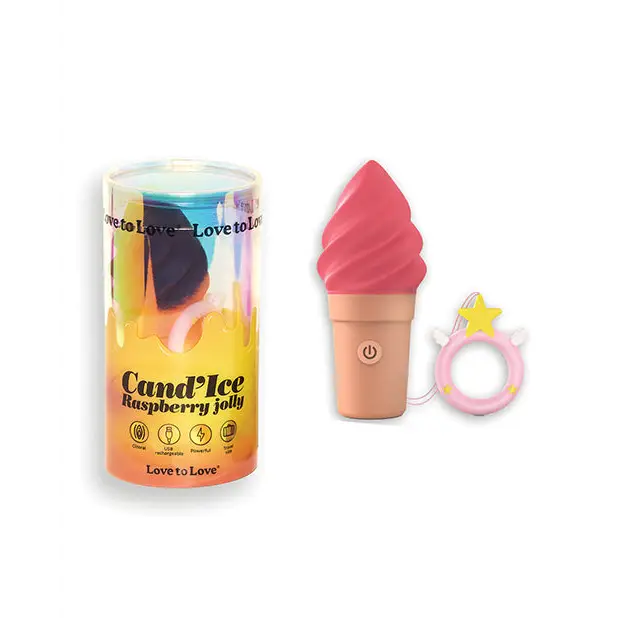 Love to Love Cand’ice Ice Cream Cone Stimulator - Raspberry Jolly - Stimulators