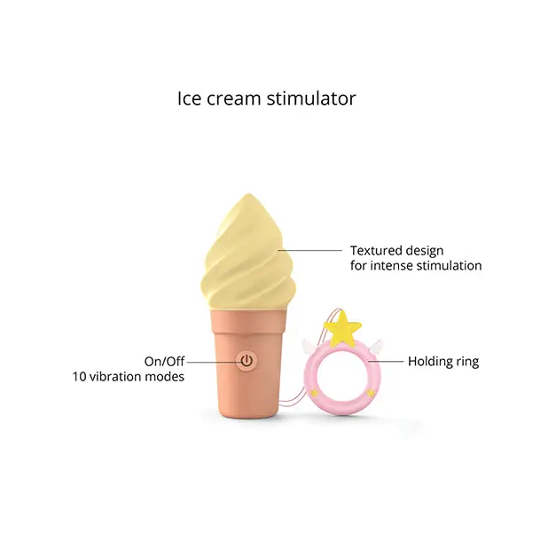 Love to Love Cand’ice Ice Cream Cone Stimulator - Vanilla Pop - Stimulators