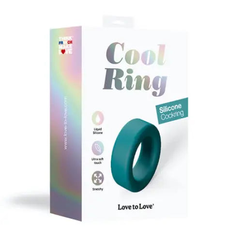 Love to Love Cool Ring Silicone Cockring Petrol Blue - Cock Ring