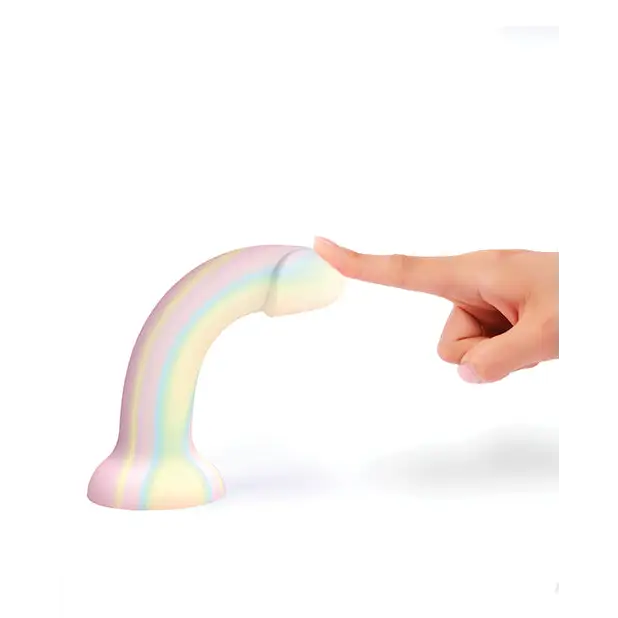 Love to Love Dildolls Fantasia Glow in the Dark 7 in. Silicone Dildo Pastels - Realistic Dildo