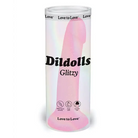 Love to Love Dildolls Glitzy 7 in. Silicone Dildo Pink Glitter - Realistic Dildo