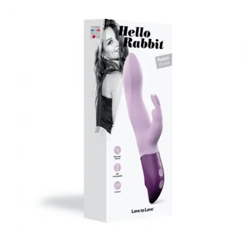 Love to Love Hello Rabbit Rechargeable Rabbit Vibrator Purple - Rabbit