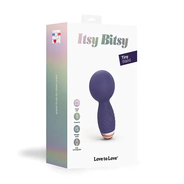 Love to Love Itsy Bitsy Mini Wand - Midnight Indigo - Stimulators