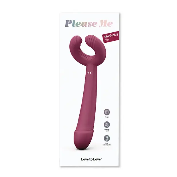 Love to Love Please Me Multi-Play Vibrator - Plum Star - Stimulators