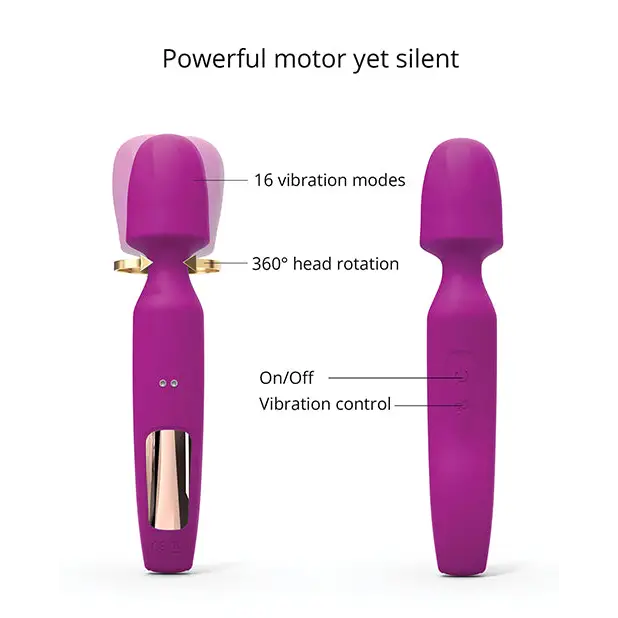 Love to Love R-evolution Rechargeable 3-in-1 Wand Vibrator Sweet Orchid - Rabbit