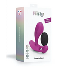 Love to Love Witty Rechargeable Remote-Controlled Silicone P & G Vibrator Midnight Indigo - Powered Butt Plug