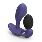 Love to Love Witty Rechargeable Remote-Controlled Silicone P & G Vibrator Midnight Indigo - Midnight Indigo - Powered